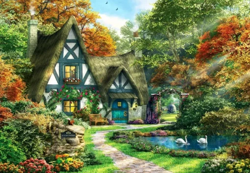 Anatolian - Autumn Cottage by Dominic Davison Jigsaw Puzzle (2000 Piec