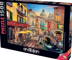 Anatolian - Canal Cafe Venice by David Maclean Jigsaw Puzzle (1500 Pie