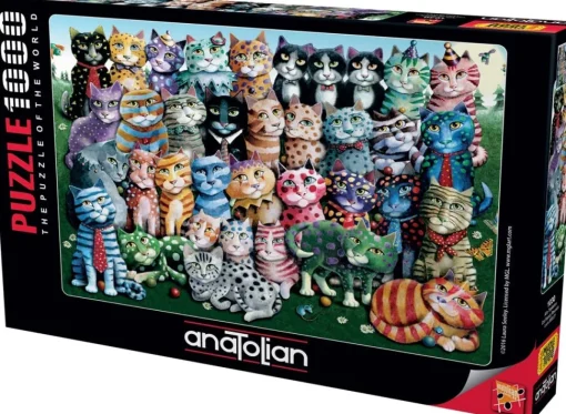 Anatolian - Cat Family Reunion Jigsaw Puzzle (1000 Pieces)