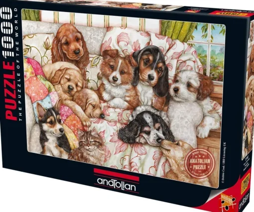 Anatolian - Puppies by Debbie Cook Jigsaw Puzzle (1000 Pieces)
