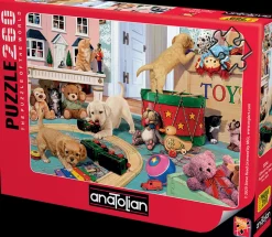 Anatolian - Puppies Play Time by Steve Read Jigsaw Puzzle (260 Pieces)