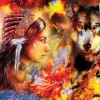 Anatolian - Wolf Maiden by Adam Spencer Jigsaw Puzzle (1500 Pieces)