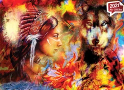 Anatolian - Wolf Maiden by Adam Spencer Jigsaw Puzzle (1500 Pieces)
