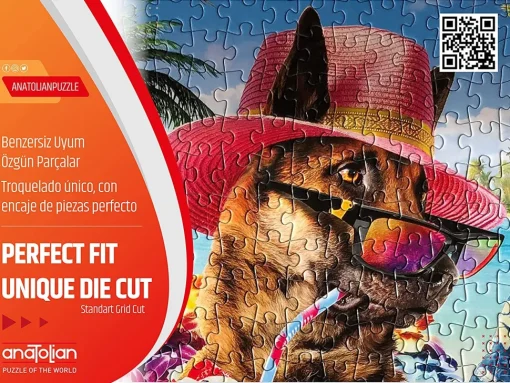 Anatolian - 2x500 piece Cute Kittens - Comical Dogs Jigsaw Puzzle (100