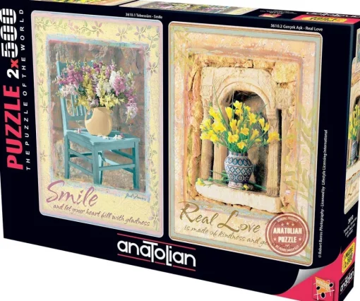 Anatolian - 2X500p Smile - Real Love Jigsaw Puzzle (1000 Pieces)