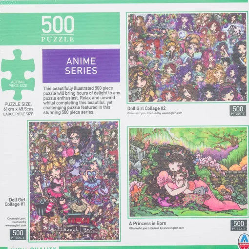 Arrow Puzzles - Anime Series - Doll Girl Collage #2 - 500 Piece Jigsaw