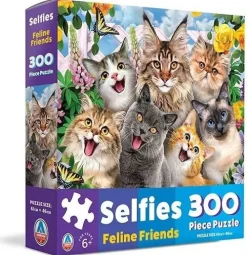 Arrow Puzzles - Selfies - Feline Friends by Howard Robinson 300 Piece
