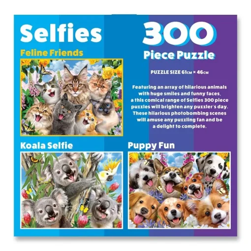 Arrow Puzzles - Selfies - Feline Friends by Howard Robinson 300 Piece