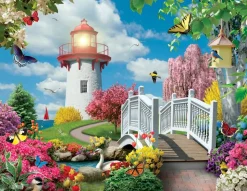 Bits and Pieces - 300 Large Piece Jigsaw Puzzle - Spring Light - Flowe