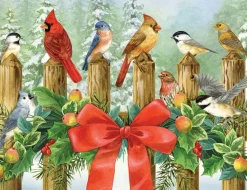Bits and Pieces - 1000 Piece Jigsaw Puzzle 20" x 27" - Winter Fence -