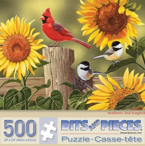 Bits and Pieces - 500 Piece Jigsaw Puzzle 46cm x 60cm - Sunflower and