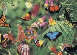 Blue Opal - Butterflies & Beetles by Garry Fleming Jigsaw Puzzle (1000