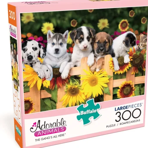 Buffalo Games - Adorable Animals - The Gang's All Here - 300 Large Pie