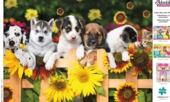 Buffalo Games - Adorable Animals - The Gang's All Here - 300 Large Pie