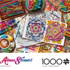 Buffalo Games - Aimee Stewart - Coloring Days - 1000 Piece Jigsaw Puzz