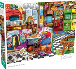 Buffalo Games - Aimee Stewart - Pizza Arcade - 1500 Piece Jigsaw Puzzl