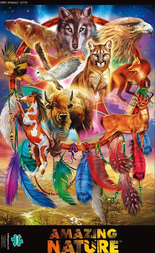 Buffalo Games - Amazing Nature Collection - Spirit Animals - 500 Piece