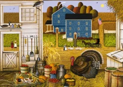 Buffalo Games - Charles Wysocki - Turkey in The Straw - 500 Piece Jigs