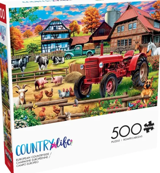Buffalo Games - Country Life - European Countryside Jigsaw Puzzle (500