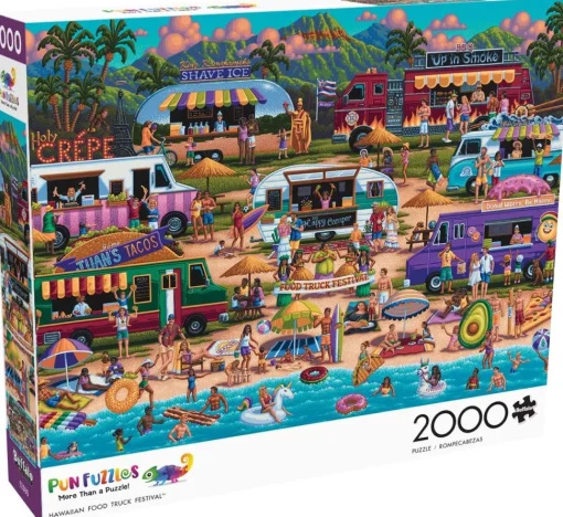 Buffalo Games - Hawaiian Food Truck Festival - 2000 Piece Jigsaw Puzzl