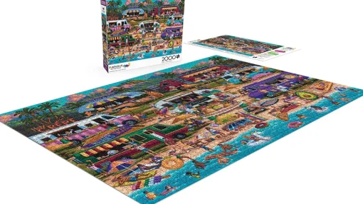 Buffalo Games - Hawaiian Food Truck Festival - 2000 Piece Jigsaw Puzzl