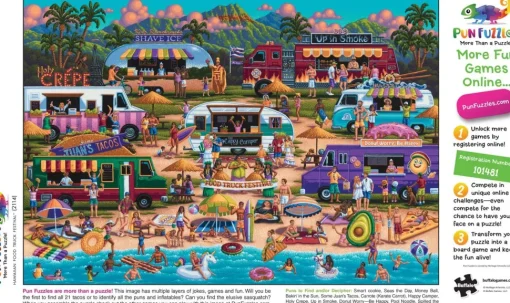 Buffalo Games - Hawaiian Food Truck Festival - 2000 Piece Jigsaw Puzzl