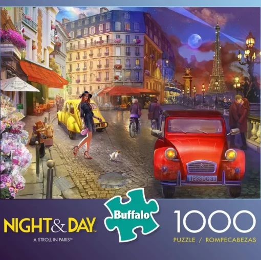 Buffalo Games - Night & Day Collection - A Stroll in Paris - 1000 Piec