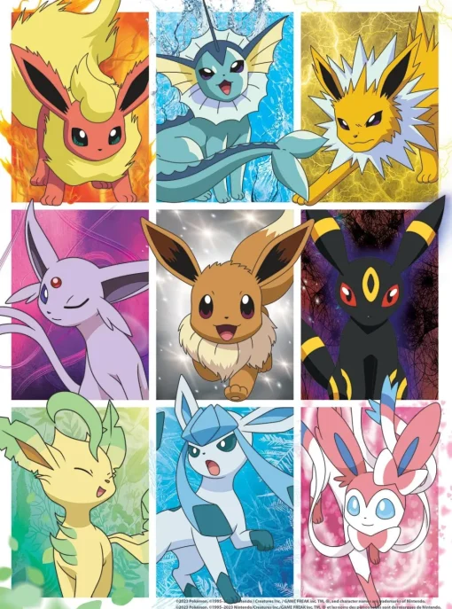 Buffalo Games - Pokemon - Eevee Montage - Multipack (3 x 300, 1 x 500p