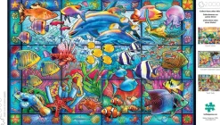 Buffalo Games - Stained Glass Aquarium - 2000 Piece Jigsaw Puzzle