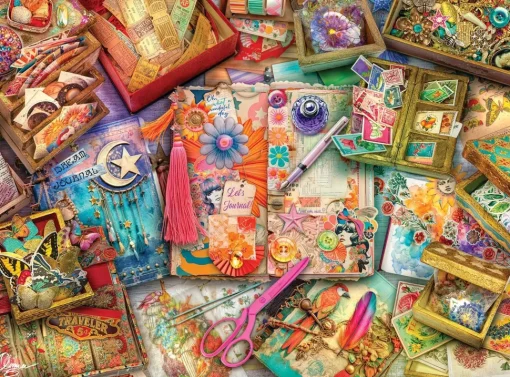 Buffalo Games - The Junk Journaler's Desk by Aimee Stewart Jigsaw Puzz