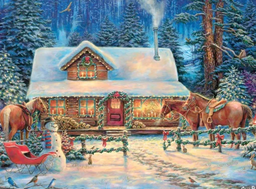 Buffalo Games - Winter's Oasis by Chuck Pinson Jigsaw Puzzle (1000 Pie
