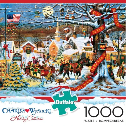 Buffalo Games Charles Wysocki: Small Town Christmas - 1000 Piece Jigsa