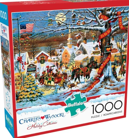 Buffalo Games Charles Wysocki: Small Town Christmas - 1000 Piece Jigsa