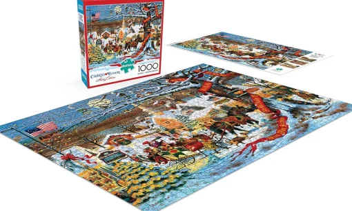 Buffalo Games Charles Wysocki: Small Town Christmas - 1000 Piece Jigsa