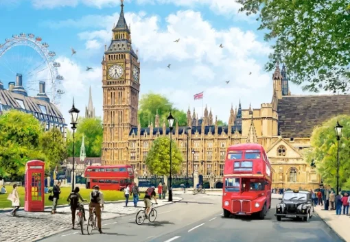 Castorland - Busy Morning In London Jigsaw Puzzle (1000 Pieces)