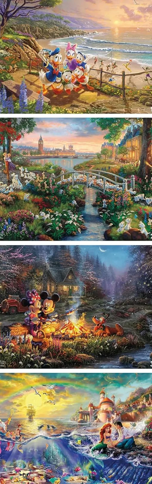 Ceaco - 4 in 1 Multipack - Disney Dreams Collection - Donald & Daisy D