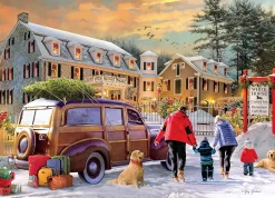Ceaco - Classic Christmas - White Horse Inn Jigsaw Puzzle (1000 Pieces