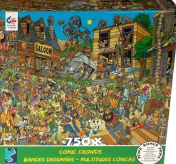 Ceaco - Comic Crowds - The Saloon by Len Epstein Jigsaw Puzzle (750 Pi