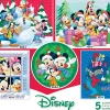 Ceaco - Disney 5 in 1 Multipack Puzzle Set, Disney Holiday Fun