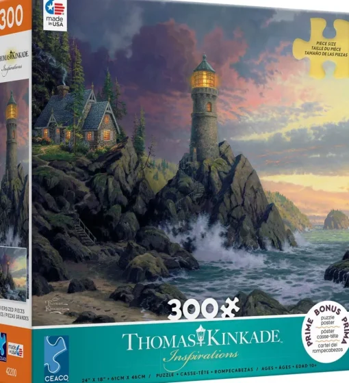 Ceaco - Inspirations Collection - Rock of Salvation by Thomas Kinkade