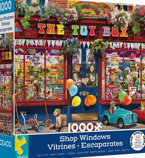 Ceaco - Shop Windows - Toy Box - 1000 Piece Jigsaw Puzzle