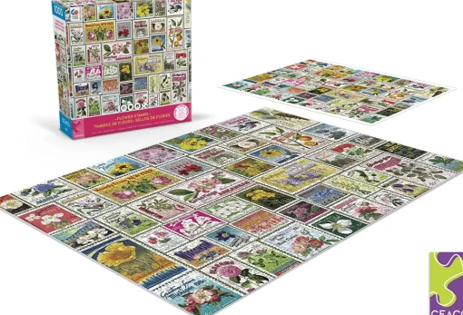 Ceaco - Stamps - Flowers Jigsaw Puzzle (1000 Pieces)