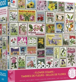 Ceaco - Stamps - Flowers Jigsaw Puzzle (1000 Pieces)