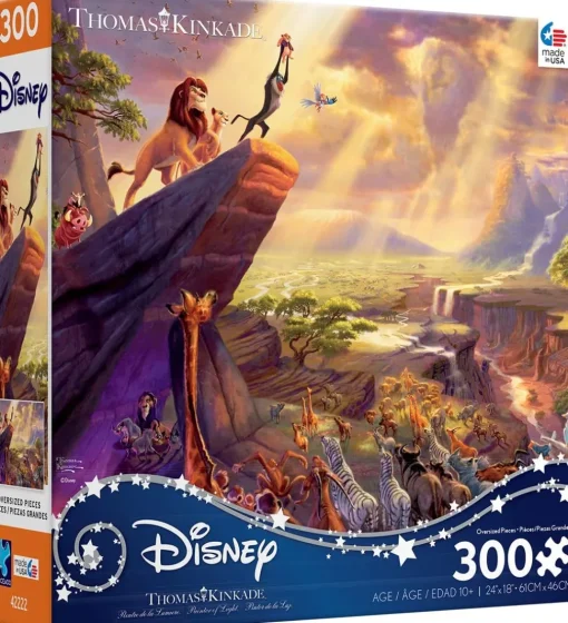 Ceaco - The Lion Kings XL by Thomas Kinkade Jigsaw Puzzle (300 Pieces)