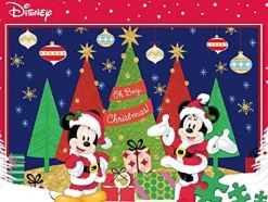 Ceaco - Together Time Mickey & Minnie Celebrate The Season Puzzle - 40