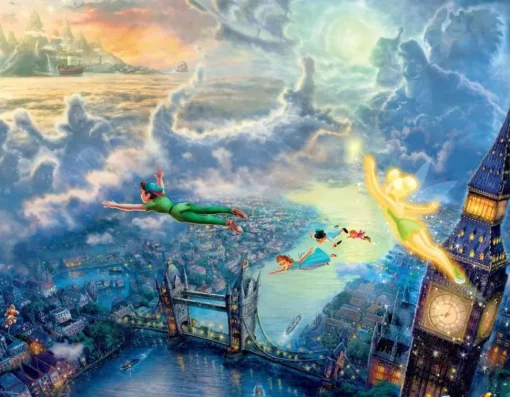Ceaco 4-in-1 Multi-Pack Thomas Kinkade Disney Dreams Collection Jigsaw