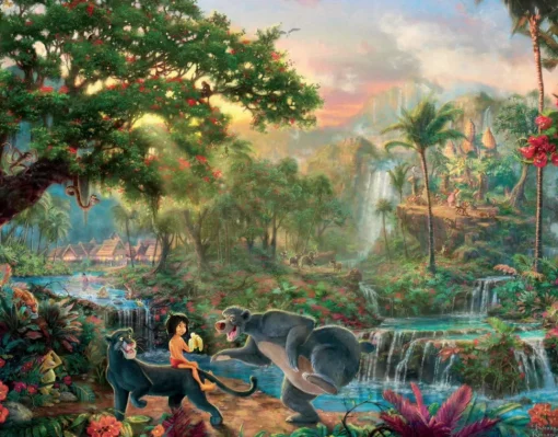 Ceaco 4-in-1 Multi-Pack Thomas Kinkade Disney Dreams Collection Jigsaw