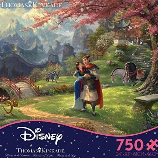Ceaco Thomas Kinkade - The Disney Collection - Mulan Puzzle - 750 Piec