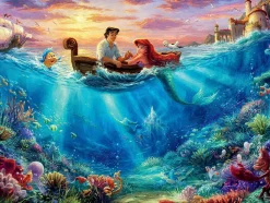 Ceaco Thomas Kinkade Disney Dreams - The Little Mermaid Falling in Lov