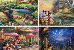 Ceaco Thomas Kinkade The Disney Collection Multipack 4 in 1 Puzzle - 5